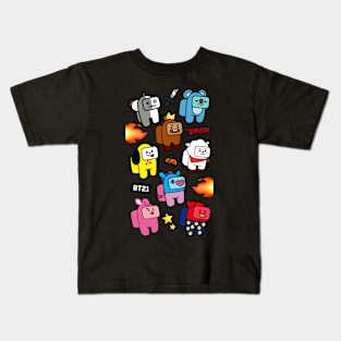 Among Us BT21 BTS Kids T-Shirt